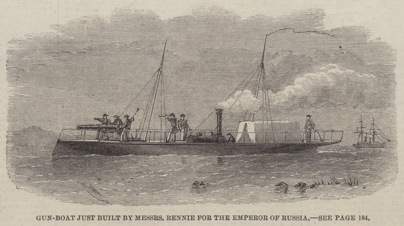 Gun-Boat just built by Messers Rennie for the Emperor of Russia by Edwin Weedon