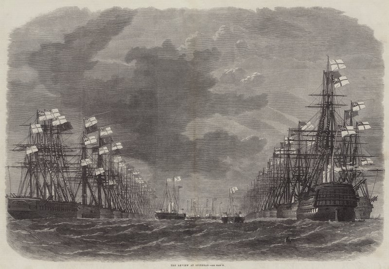 The Review at Spithead by Edwin Weedon