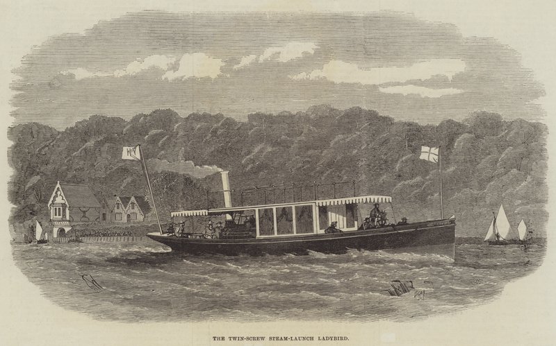 The Twin-Screw Steam-Launch Ladybird by Edwin Weedon