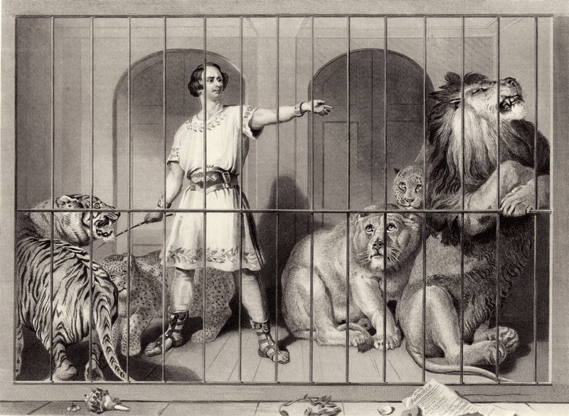Van Amburgh and the Lions by Edwin Landseer