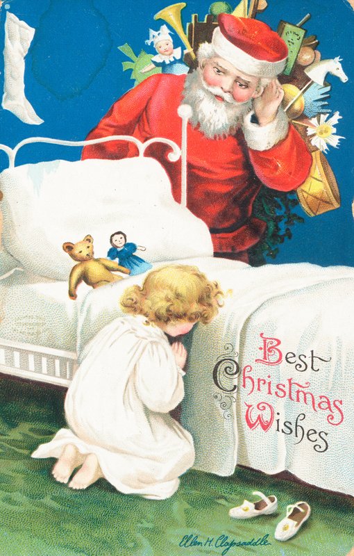 American Christmas Card by Ellen Hattie Clapsaddle