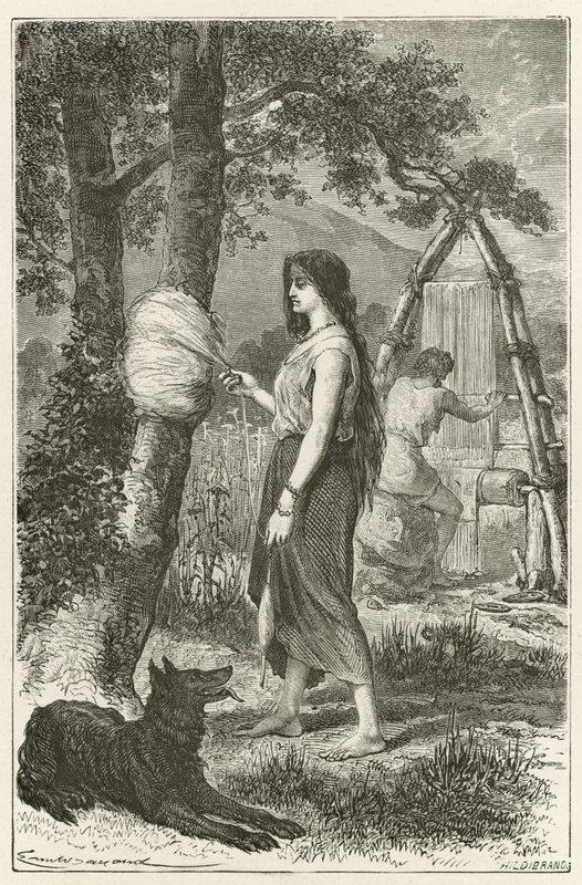 The First Weaver by Emile Antoine Bayard