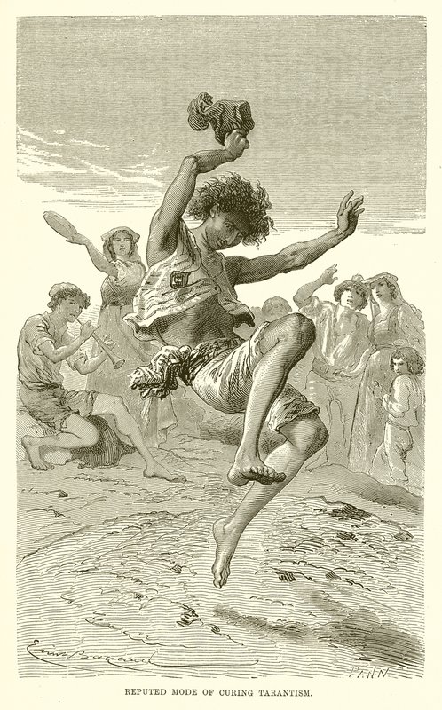 Reputed Mode of Curing Tarantism by Emile Antoine Bayard