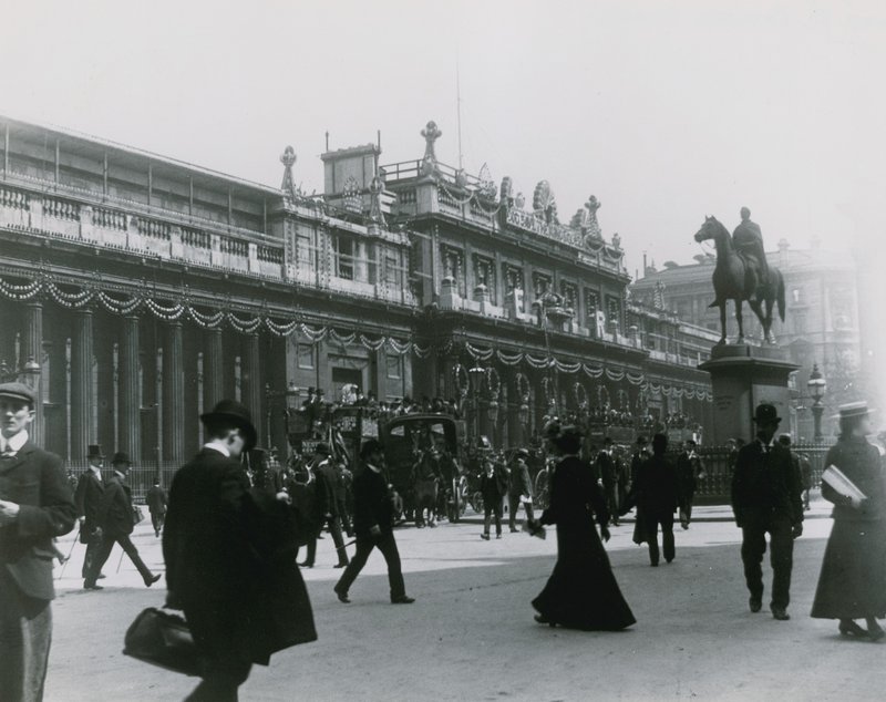 General View of the Bank of England by English Photographer