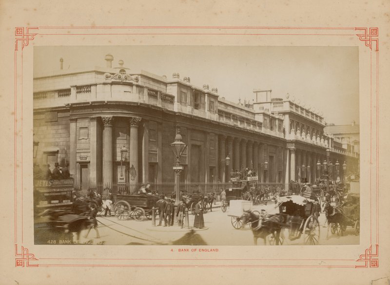 General View of the Bank of England by English Photographer