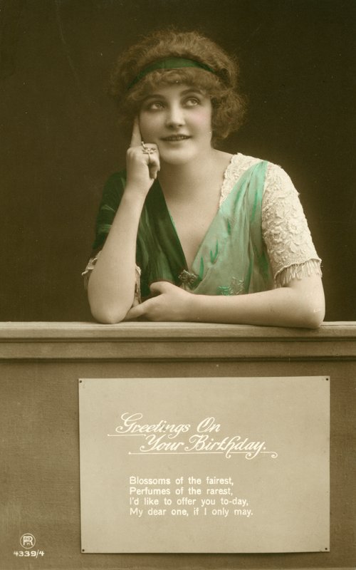 Glamour postcard by English Photographer