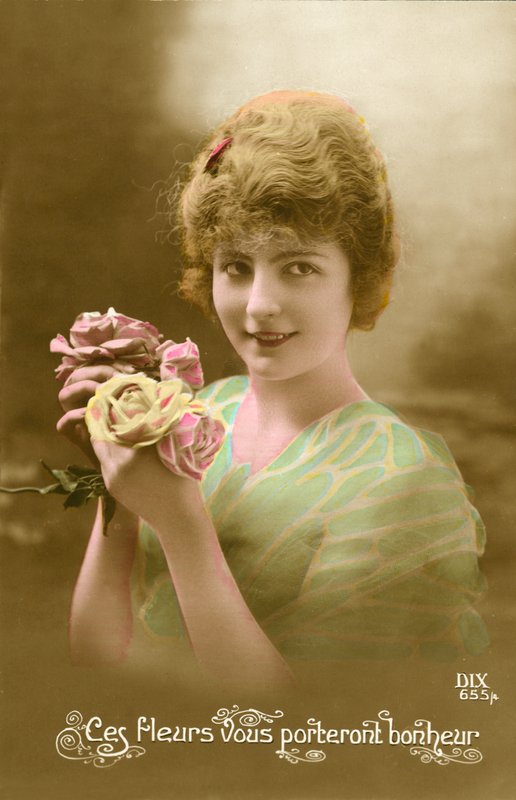 Glamour Postcard by English Photographer