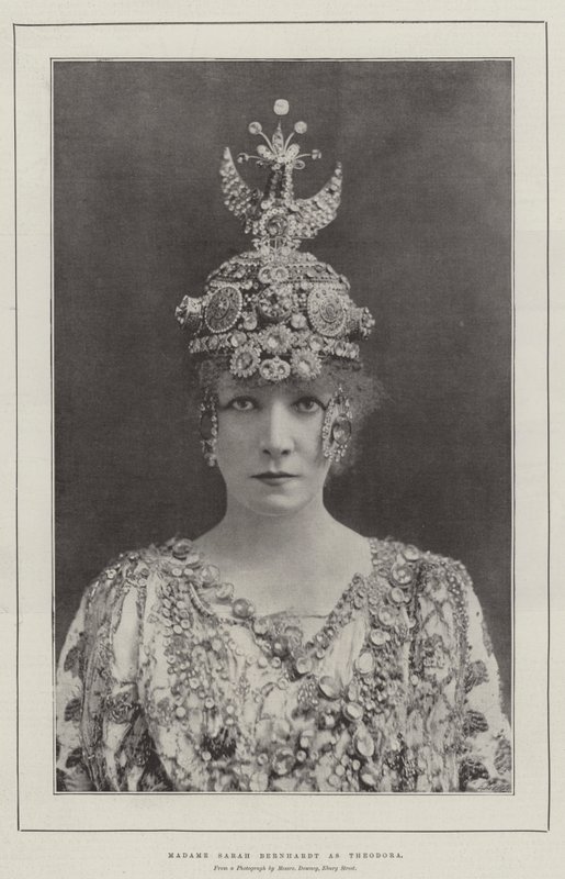 Madame Sarah Bernhardt as Theodora by English Photographer