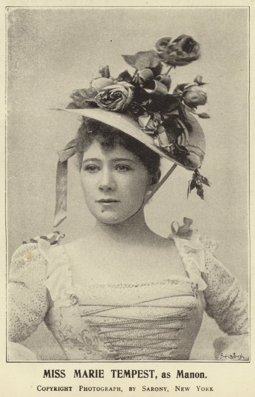 Miss Marie Tempest as Manon by English Photographer