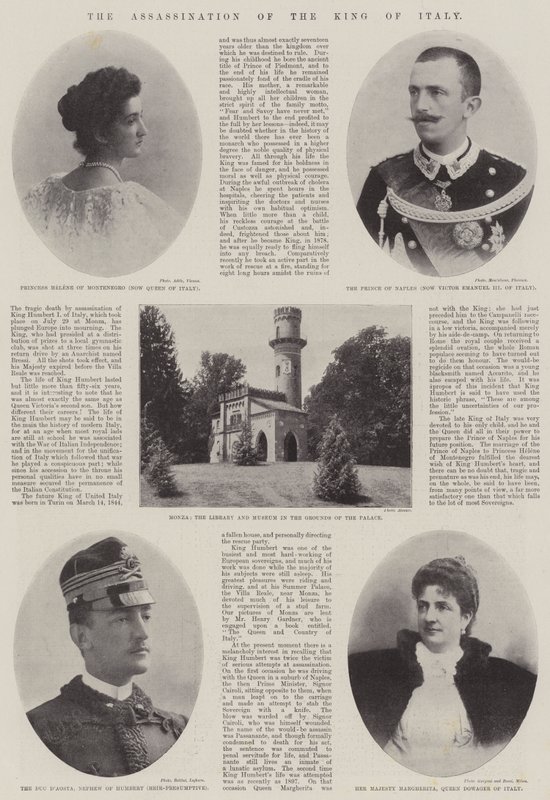 The Assassination of the King of Italy by English Photographer