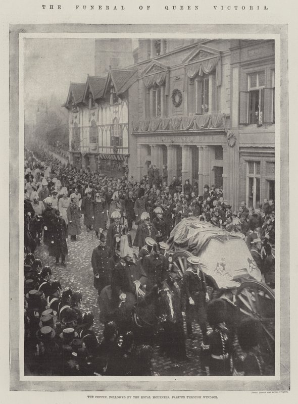 The Funeral of Queen Victoria by English Photographer