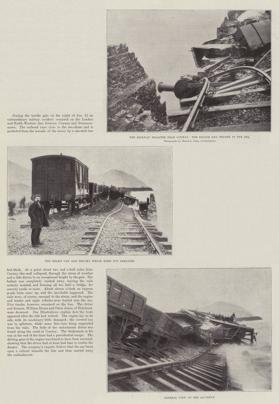 The Railway Disaster near Conway by English Photographer