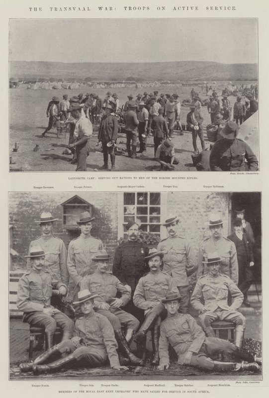 The Transvaal War, Troops on Active Service by English Photographer