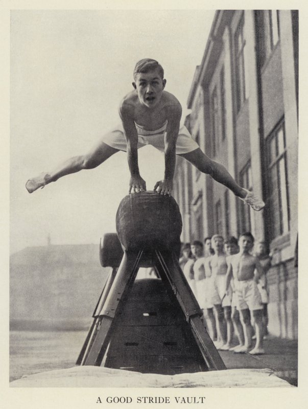 Vaulting: A good stride vault by English Photographer