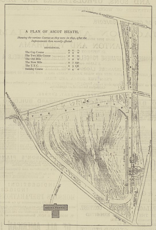 A Plan of Ascot Heath by English School