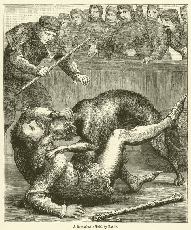 A Remarkable Trial by Battle by English School