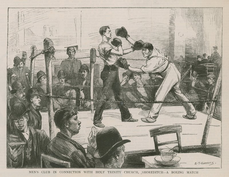 A Boxing Match by English School