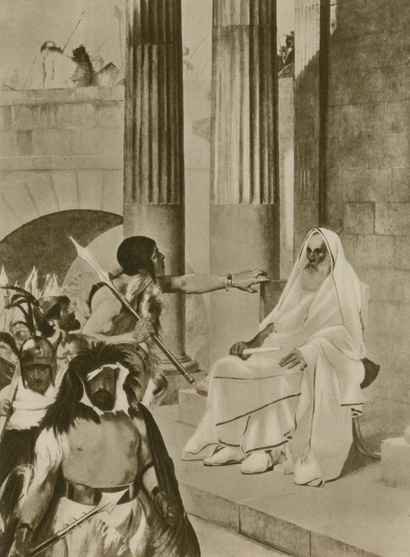 A Tragic Scene in Ancient Rome by English School