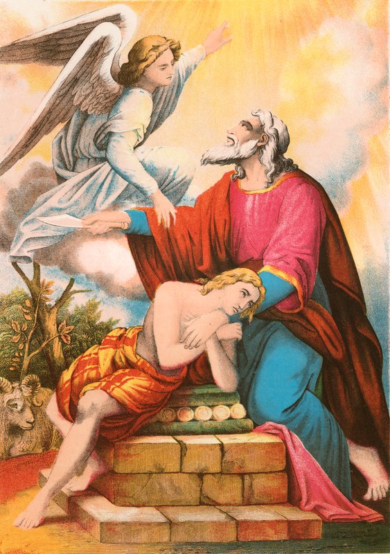 Abraham Offering Up Isaac by English School