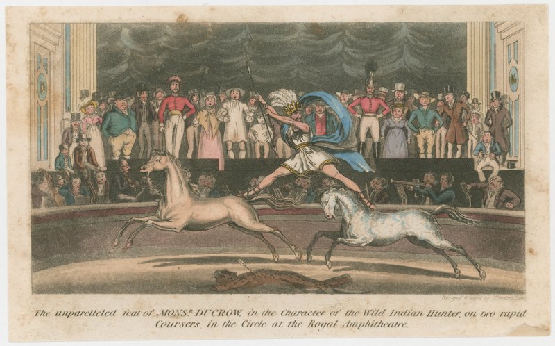 Andrew Ducrow as the Wild Indian Hunter by English School