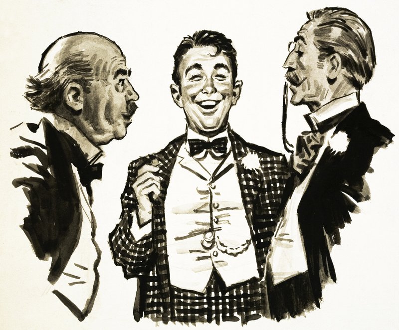 Arnold Bennett: a scene from The Card by English School