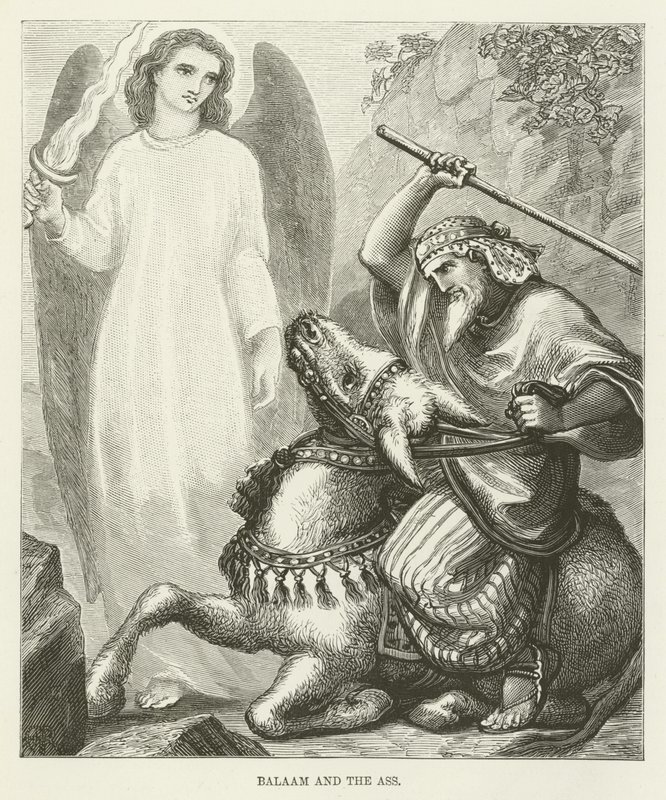 Balaam and the Ass by English School