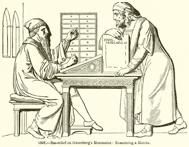 Bas-Relief on Gutenberg