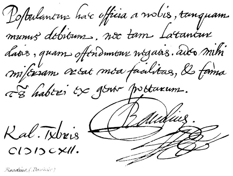 Dominic Baudius by English School