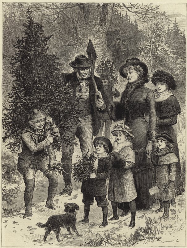 Bringing Home the Christmas Tree by English School