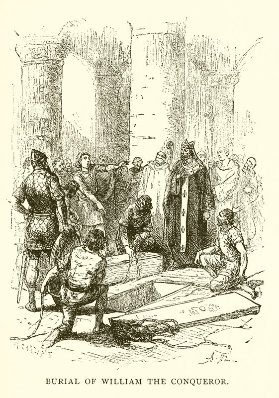 Burial of William the Conqueror by English School