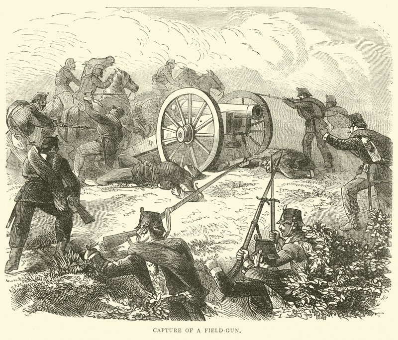 Capture of a field-gun by English School