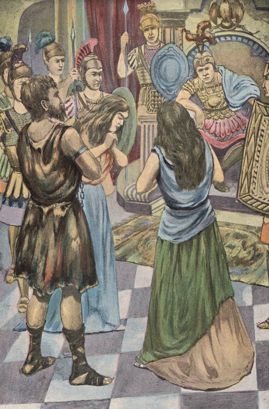 Caractacus Before Claudius by English School