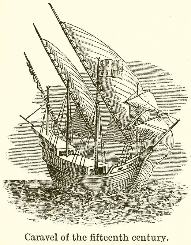 Caravel of the Fifteenth Century by English School