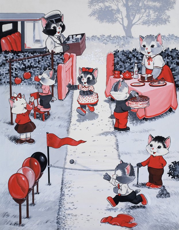 Cats at fete by English School