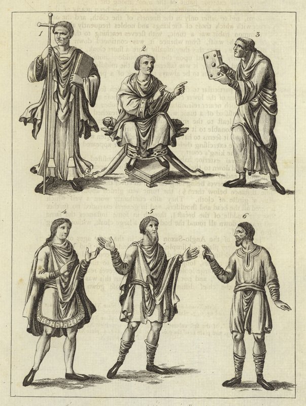 Clothes of the Anglo Saxons by English School