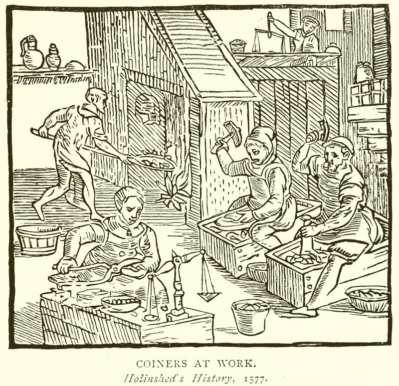Coiners at Work by English School