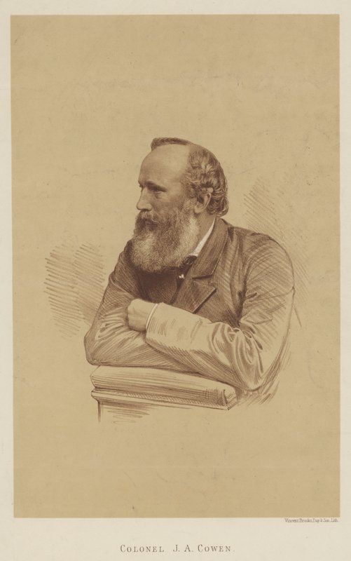 Colonel J A Cowen (litho) by English School