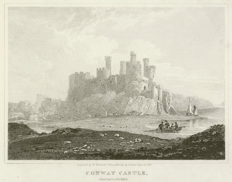Conway Castle, Caernarvonshire by English School