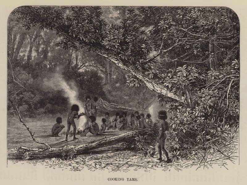 Cooking Yams by English School