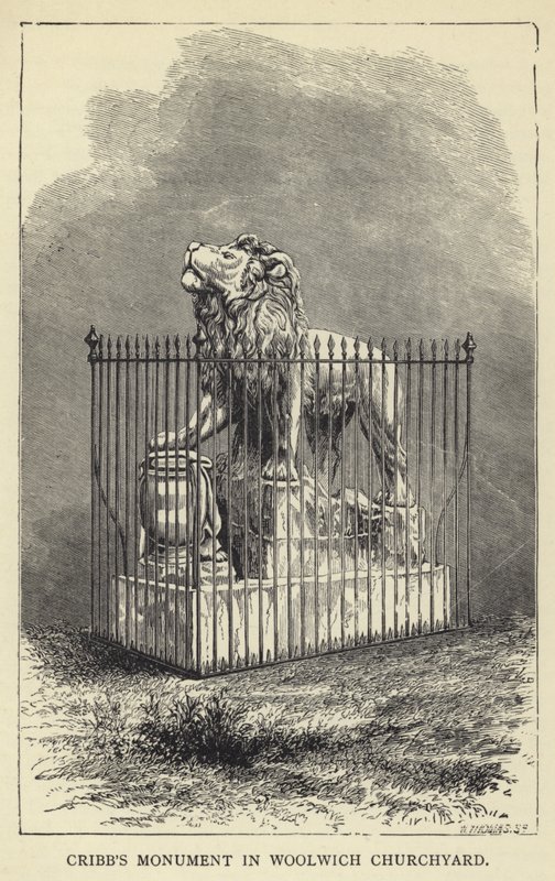 Cribbs Monument in Woolwich Churchyard by English School