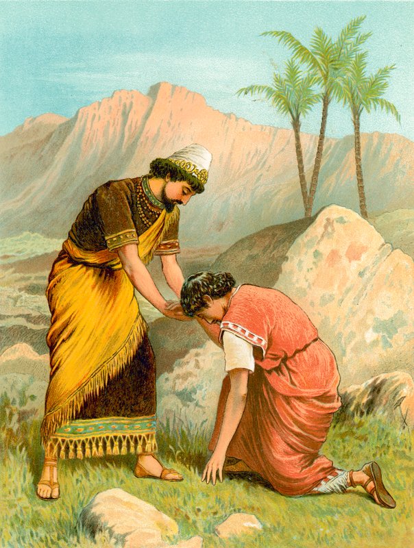 David and Jonathan by English School