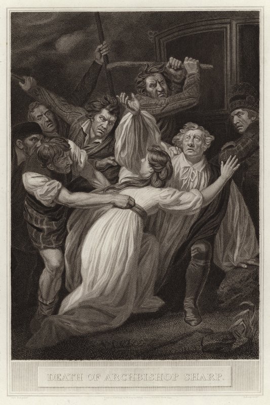 Death of Archbishop Sharp by English School