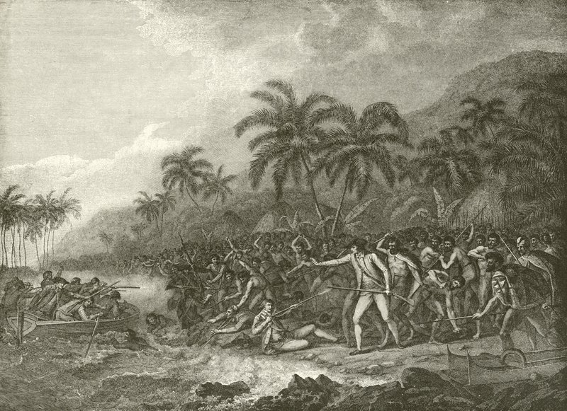 Death of Captain Cook by English School