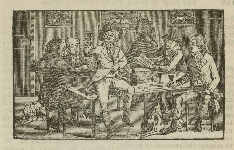 Drinking in a London Tavern by English School