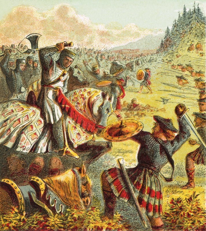 Edward I attacks Scotland by English School
