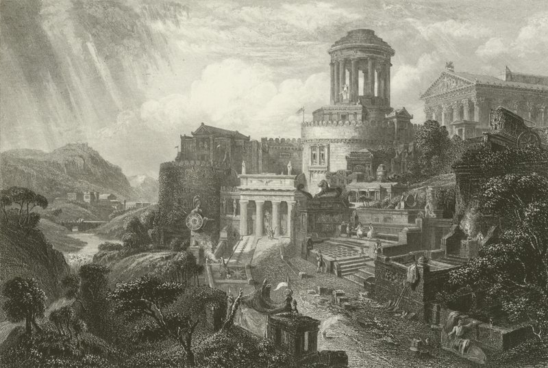 Entrance to a Greek City by English School