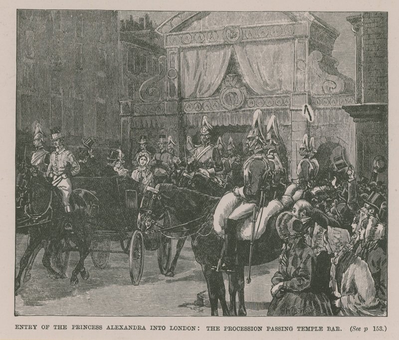 Entry of the Princess Alexandra into London by English School
