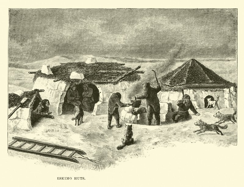 Eskimo Huts by English School