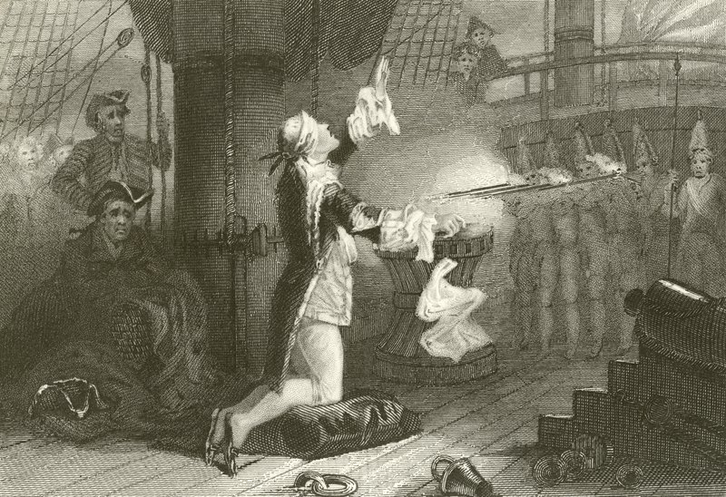Execution of Admiral Byng by English School