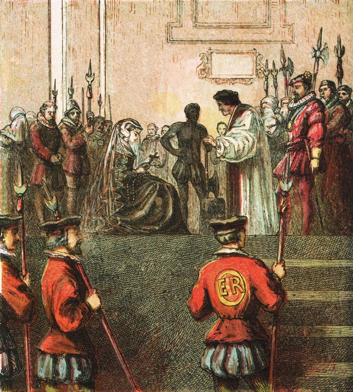 Execution of Mary, Queen of Scots by English School